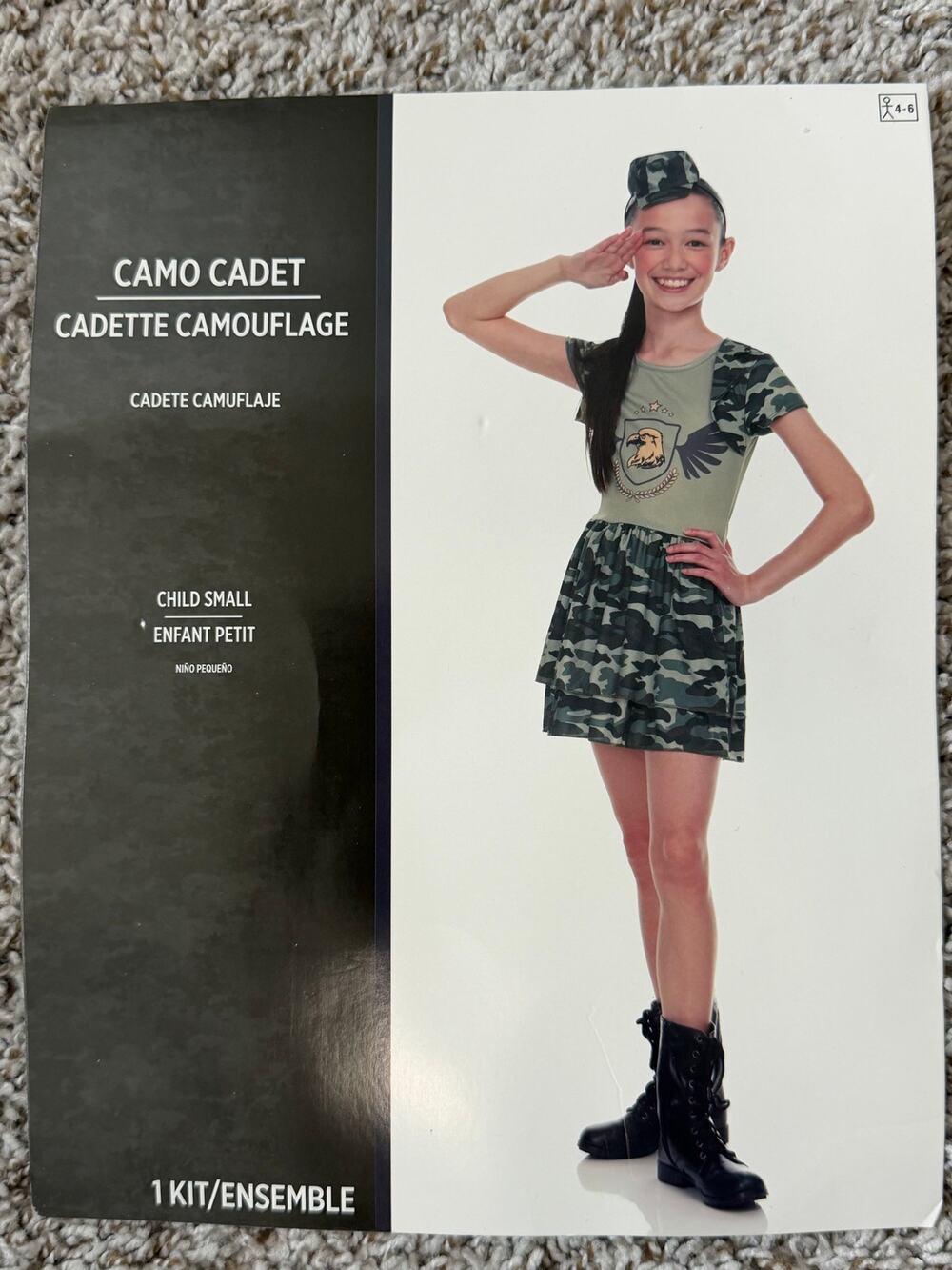 Papillon Accessories Camo Cadet Army Costume Halloween Dress Up Child Small